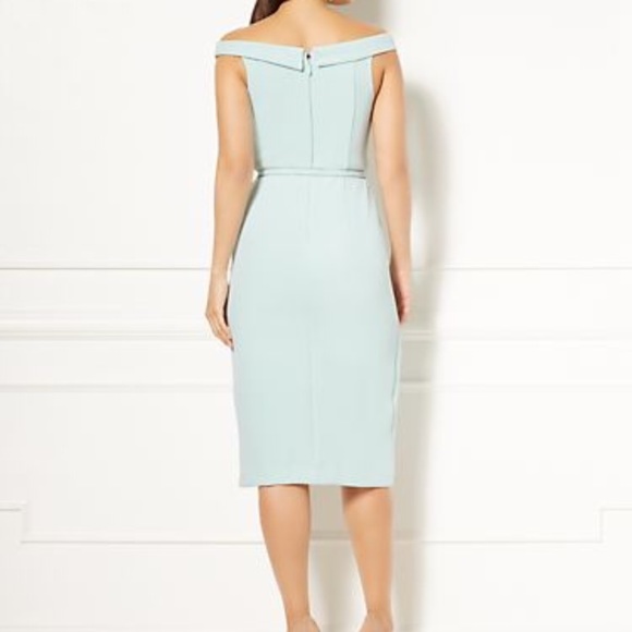 💢hold💢off the shoulder crystalline sheath dress - Picture 3 of 7